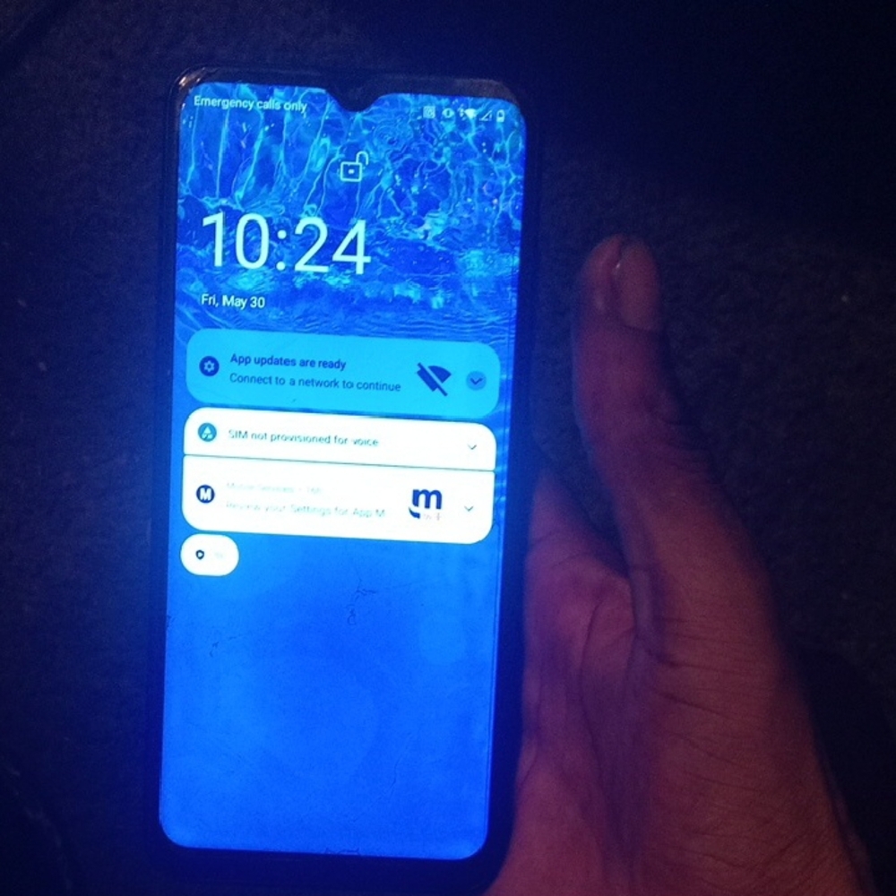 Nokia Black and Blue Smartphone with Vibrant Display